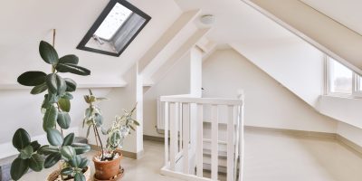 Interior of a spacious room in a luxury house