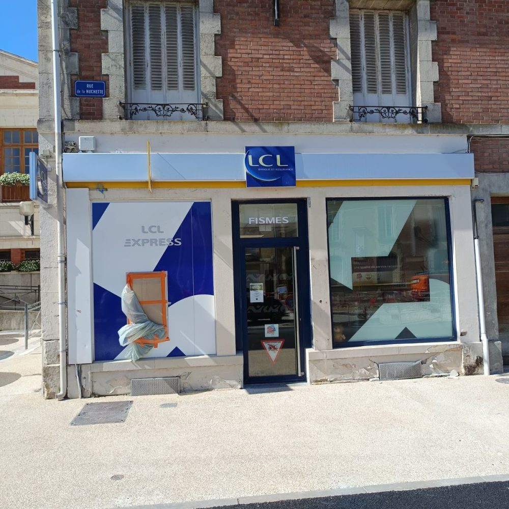 Photo 1 avant la rénovation de la façade du LCL à Reims